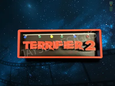 Terrifier 2 Cinema Film Room Sign Box