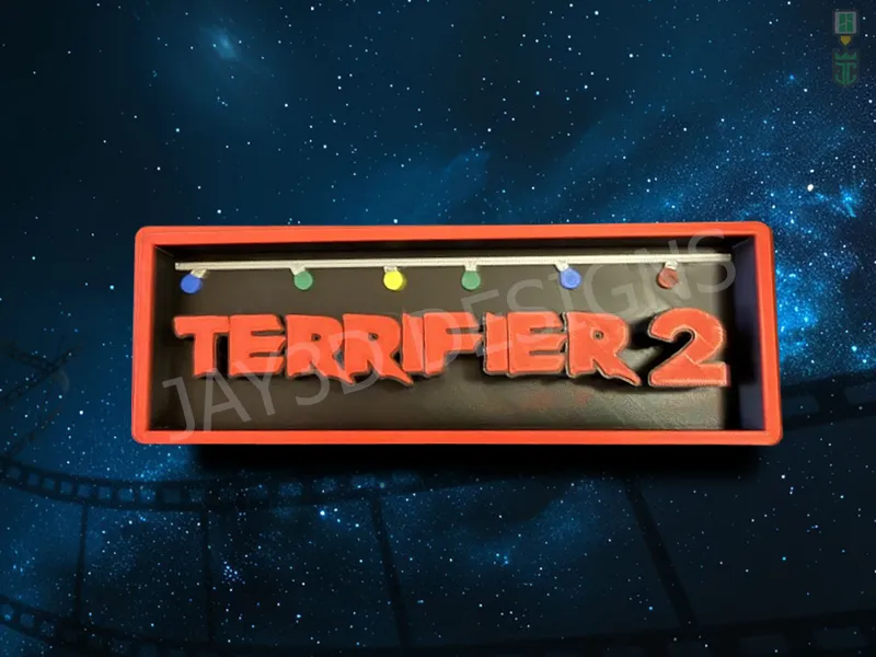Terrifier 2 Cinema Film Room Sign Box