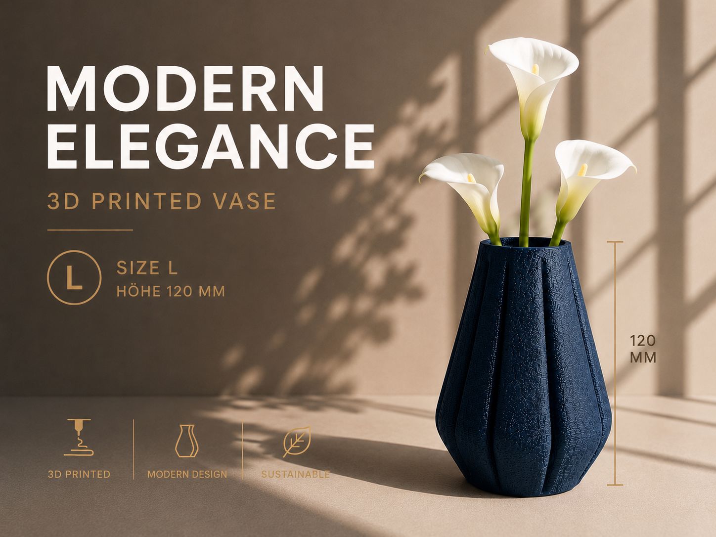 Miniatura 2 do modelo 3D Modern Elegance Vase