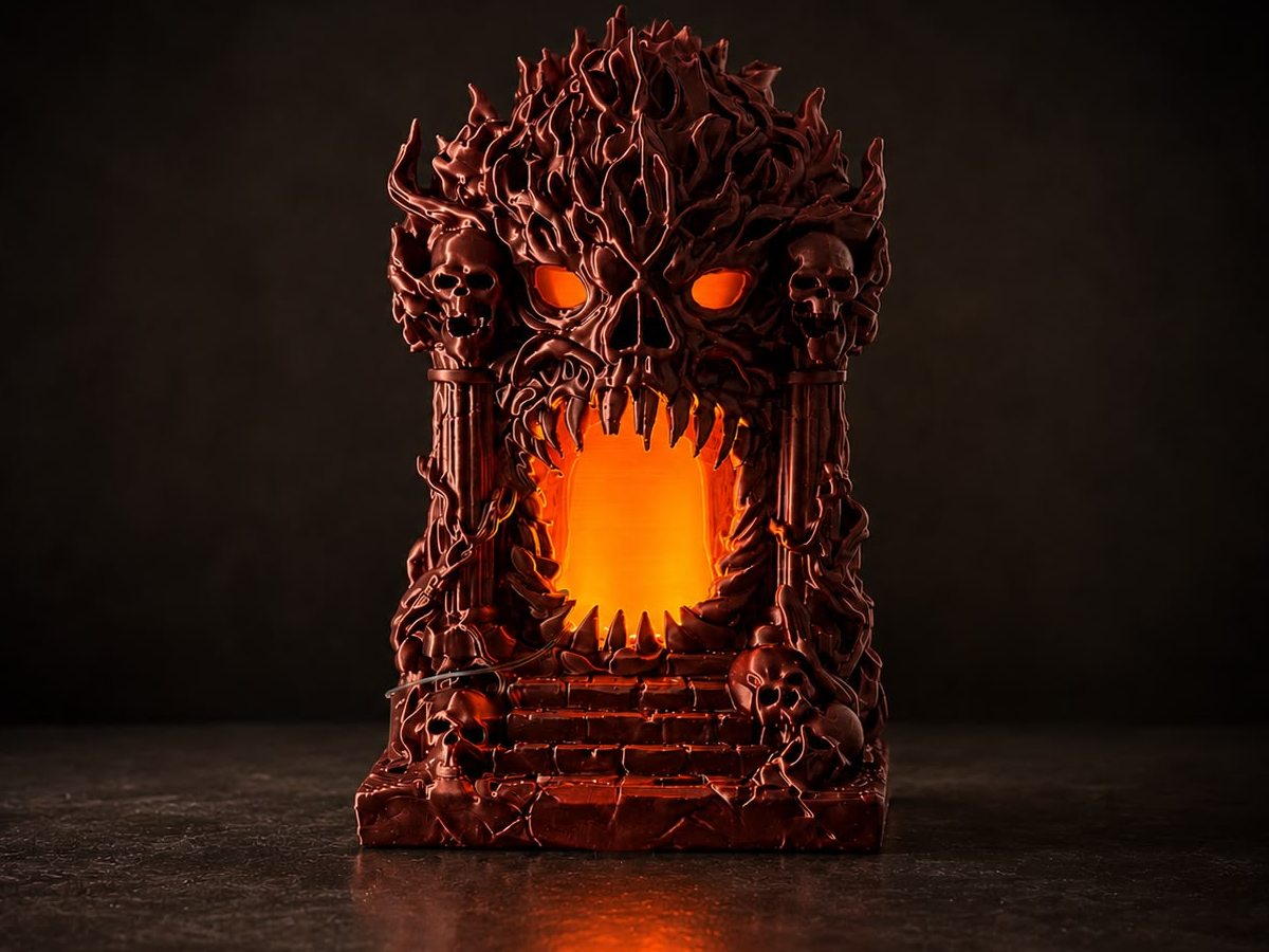 Infernal Skull Portal Lamp LED Light Decoration