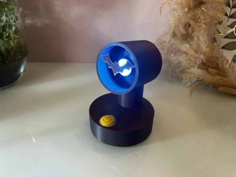 Bat signal, apartir d'une pile, decoratif 