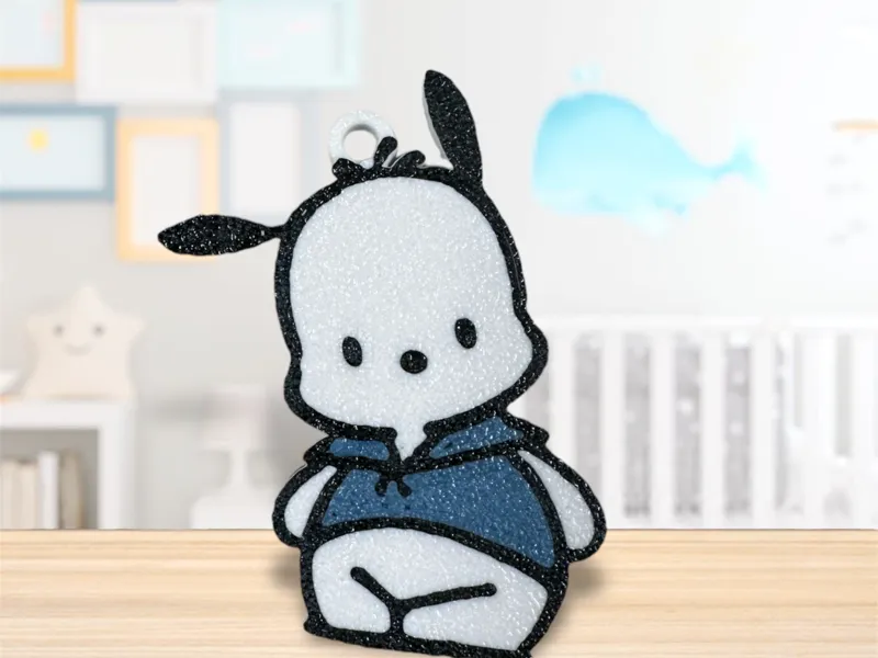 Pochacco (Japanese: ポチャッコ) keychain