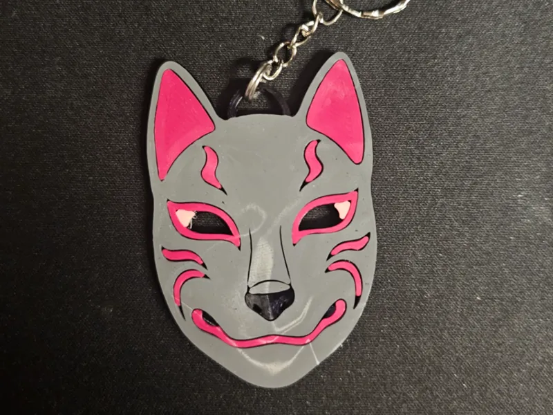 FoxBoxNova Fox Maske Keychain