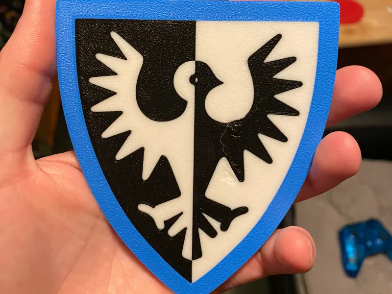 Castle Black Falcon Knight Shield