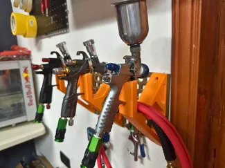 Modular Wall Mounted Spray Gun Dock System