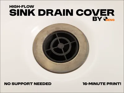 High-Flow Sink Drain Cover