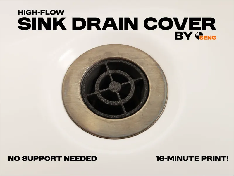 High-Flow Sink Drain Cover