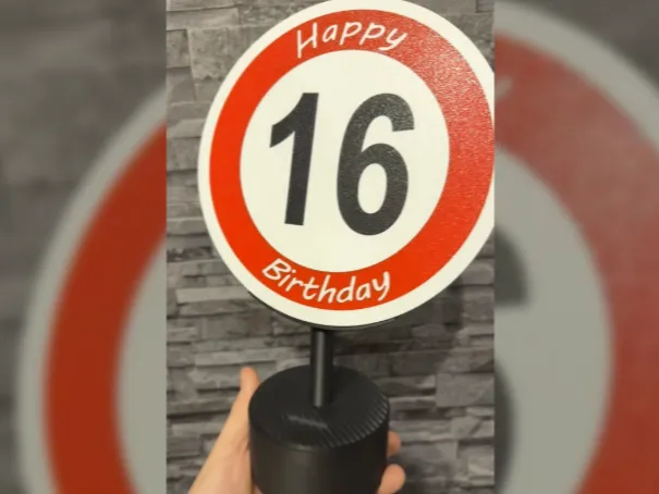 Geburtstagsgeschenk Spardose Straßenschild