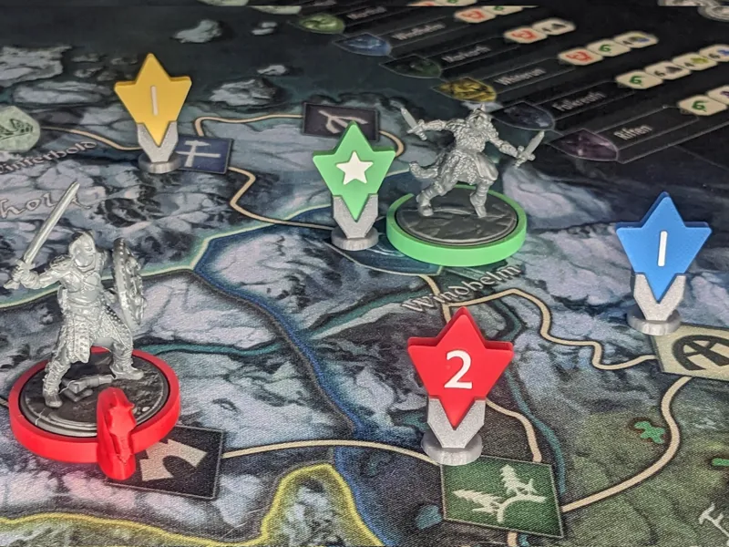Skyrim - The Adventure Game - Player Rings Markers