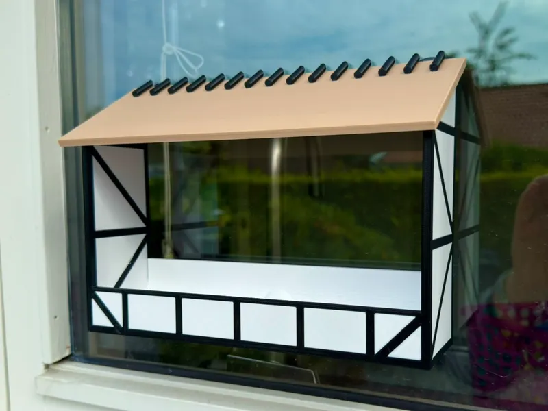 Timber Frame Birdfeder for window