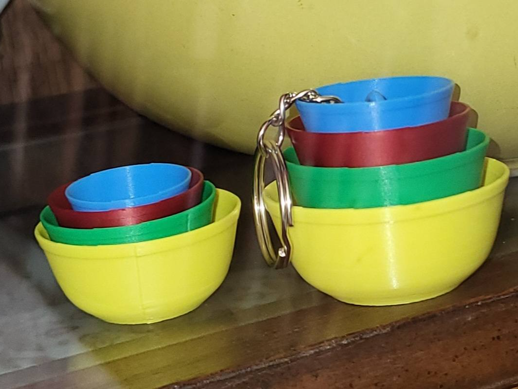 Vintage Bowl Inspired Ornament or keychain