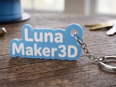 Keychain / Chaveiro Custom Flat Text Keychain