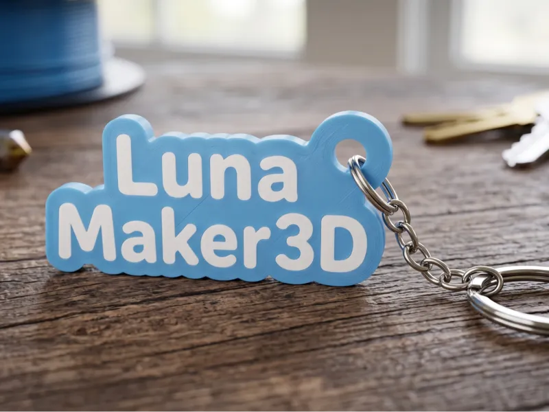 Keychain / Chaveiro Custom Flat Text Keychain