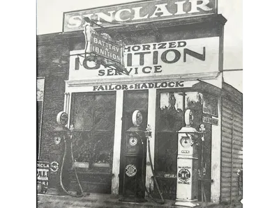 Three-Color HueForge Vintage Sinclair Gas Station