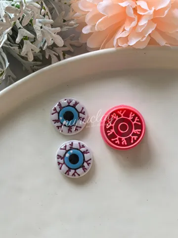 Cortador para modelado: Halloween Evil Eye Polymer Clay Cutter — vista de referencia 3
