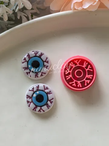 Cortador para modelado: Halloween Evil Eye Polymer Clay Cutter — vista de referencia 2