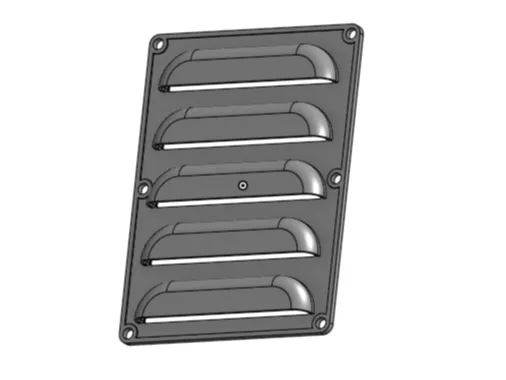 4 x 3 in louver