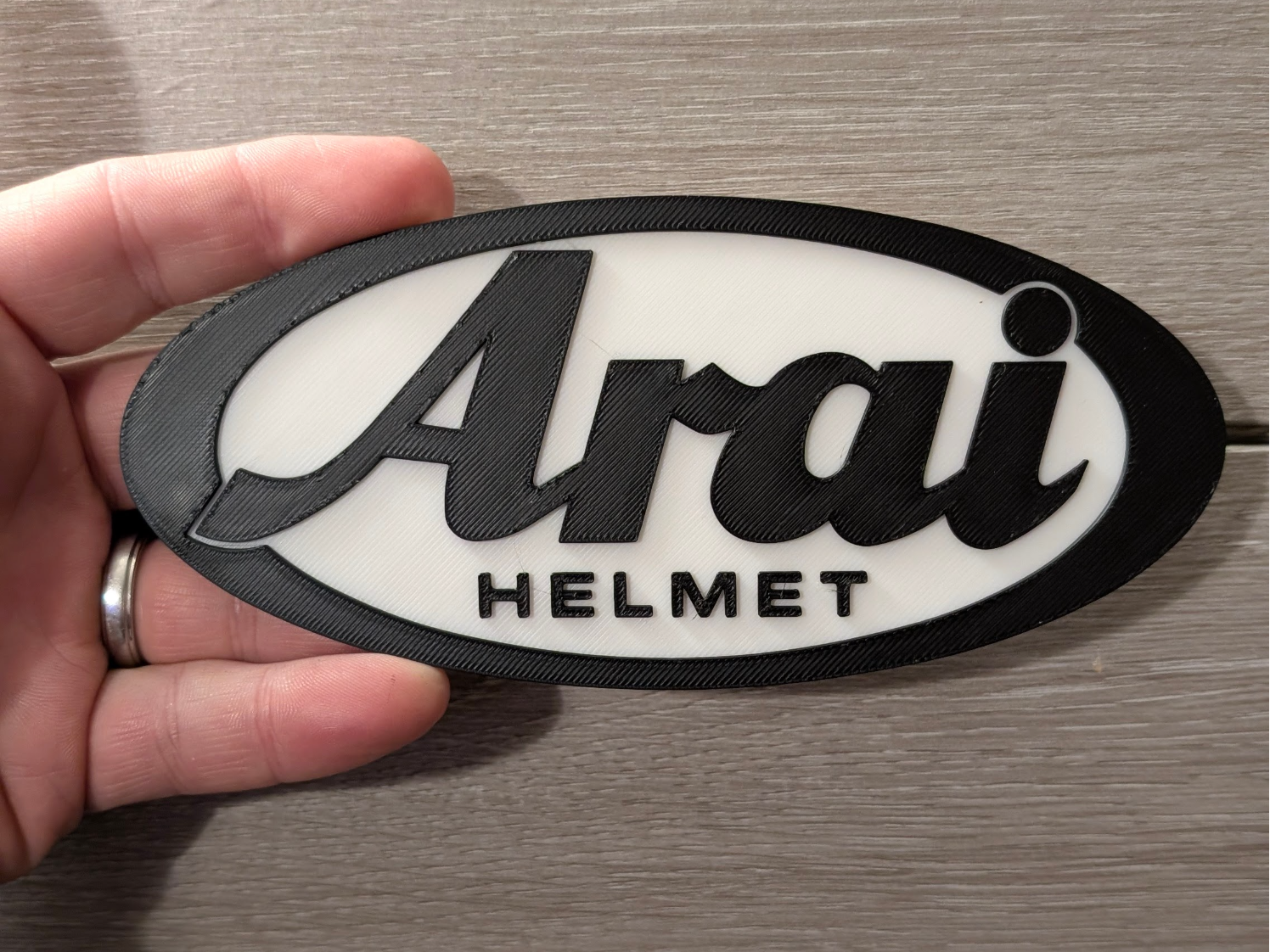 Arai Helmet logo sign plaque 2-sizes