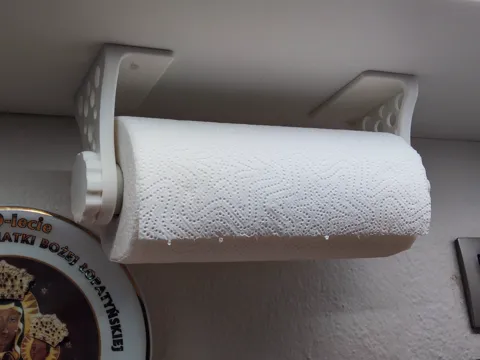 Under-cabinet kitchen paper holder