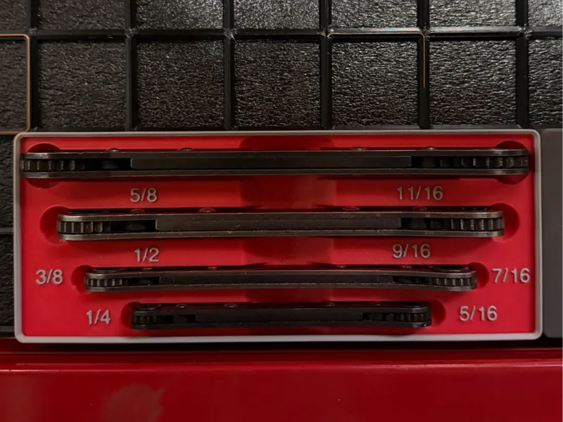 Gridfinity Ratcheting Wrench Holder