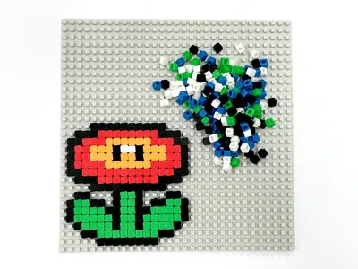 Pixel art DIY create blocks set