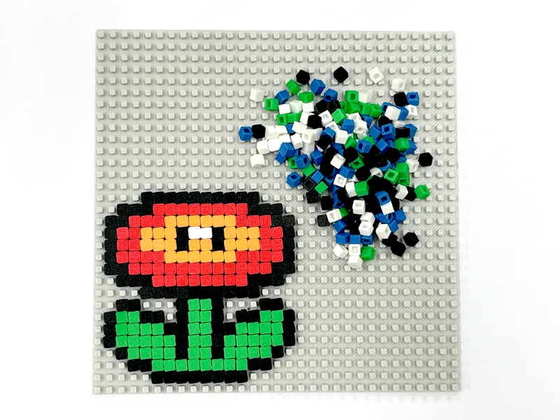 Pixel art DIY create blocks set