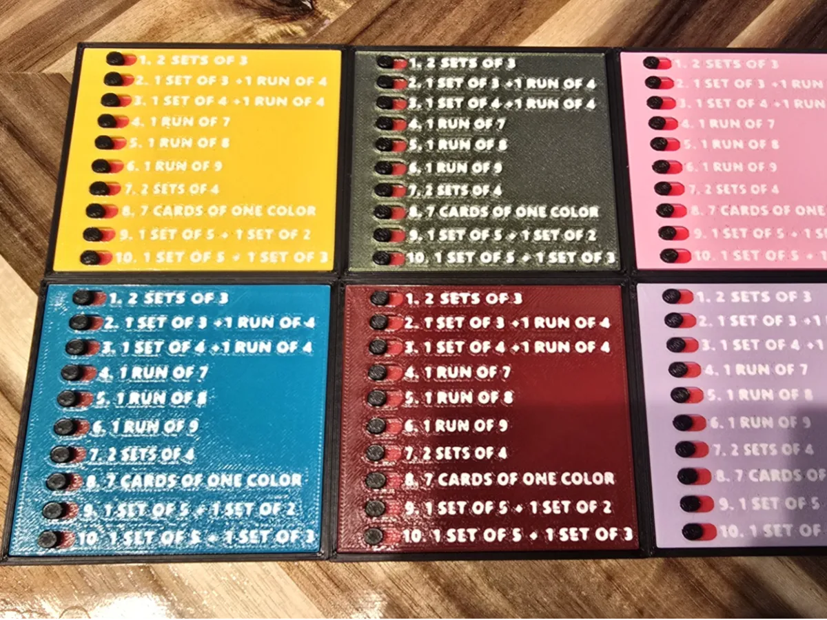 Phase 10 Sticker Phase 10 Tracker with storage box - Free 3D Print Model - MakerWorld