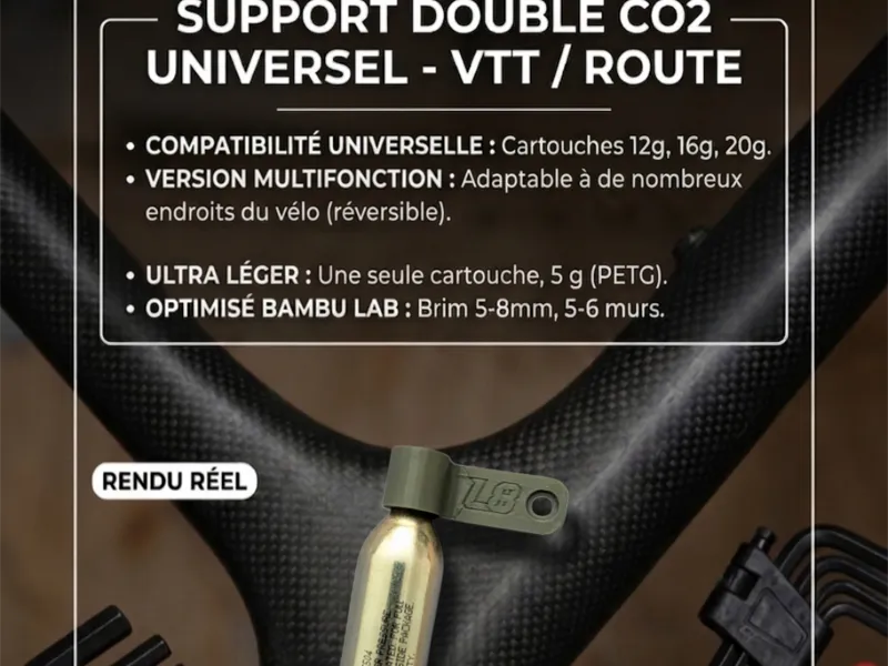 support cartouche CO2 - ULTRA LIGHT