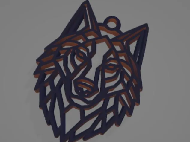 wolf keychain