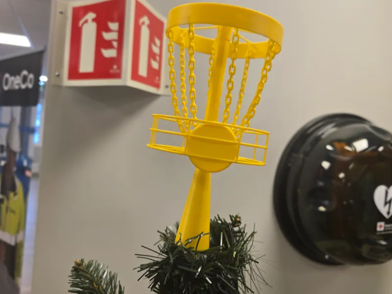 disc golf tree topper( christmas star