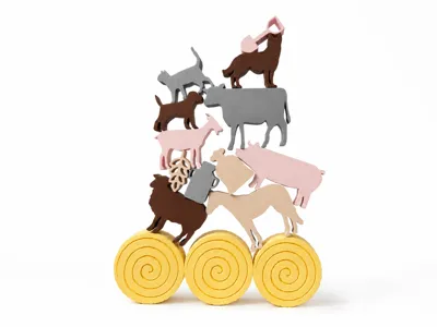 Farm Animal Stack - Balance & Skill Game