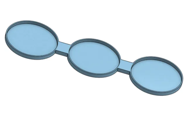 50mm Movement Tray x 3 Straight