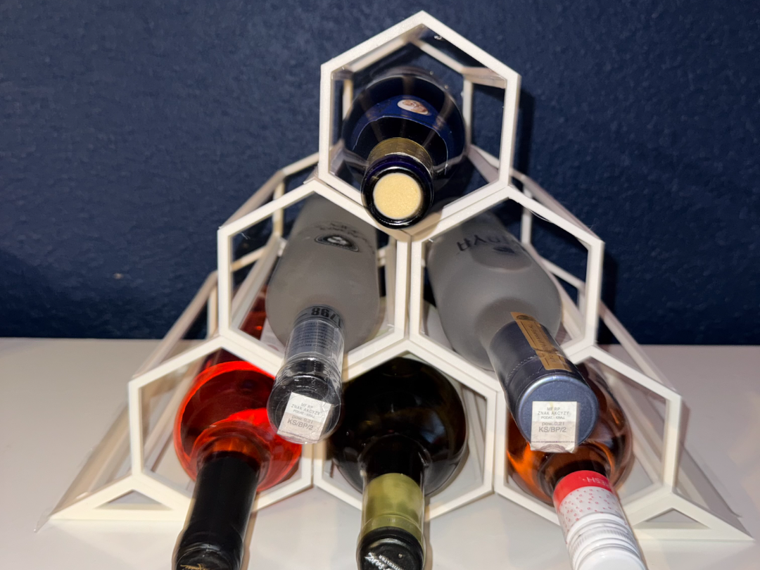 Stackable Hexagon Wine Rack | Honeycomb 