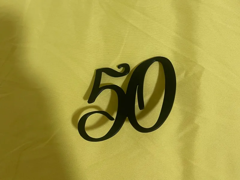 cake topper frontale 50th 