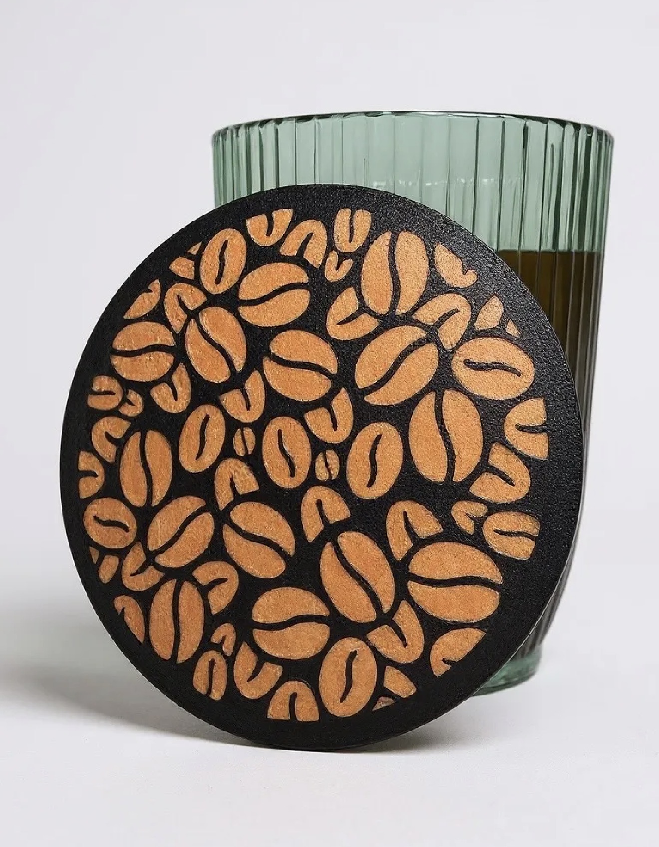 Miniatura 3 do modelo 3D Coffee Bean Coaster