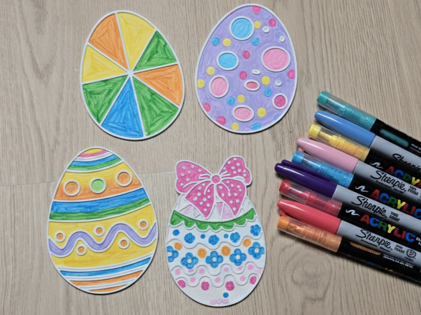 Easter Eggs Coloring Craft Pack 2 Festive Ostern