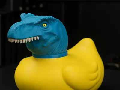 Rubber Duck T-Rex, 4 Variants
