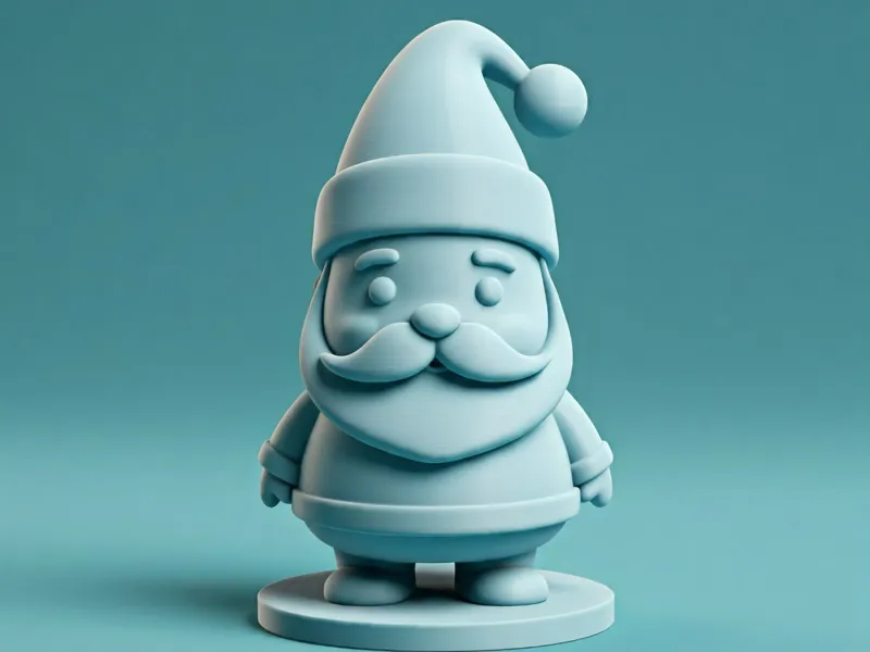 Cute Santa Christmas On Stand