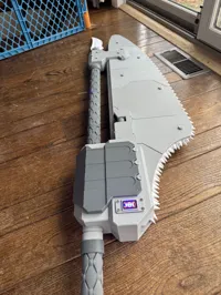 Grimdark Inspired two handed Chain Axe - Megalodon