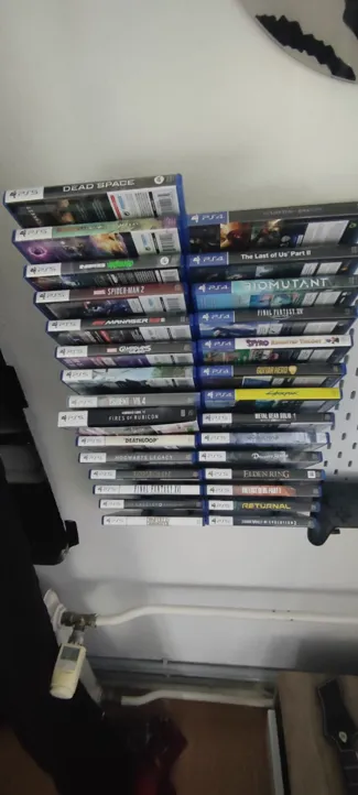 Ikea Skadis holder for Playstation 5 games or Playstation 4