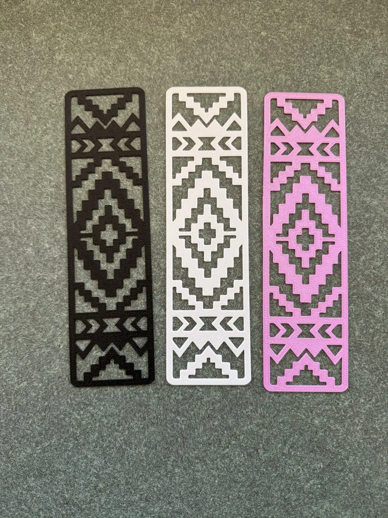 Southwestern Bookmark | Diamond Pattern - Free 3D Print Model - MakerWorld