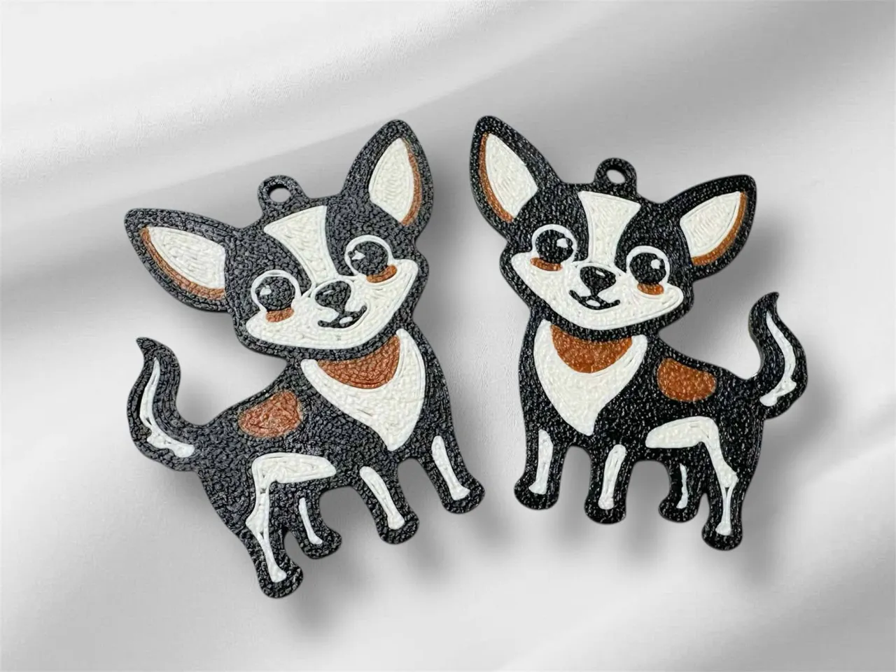chihuahua dog earrings view 4