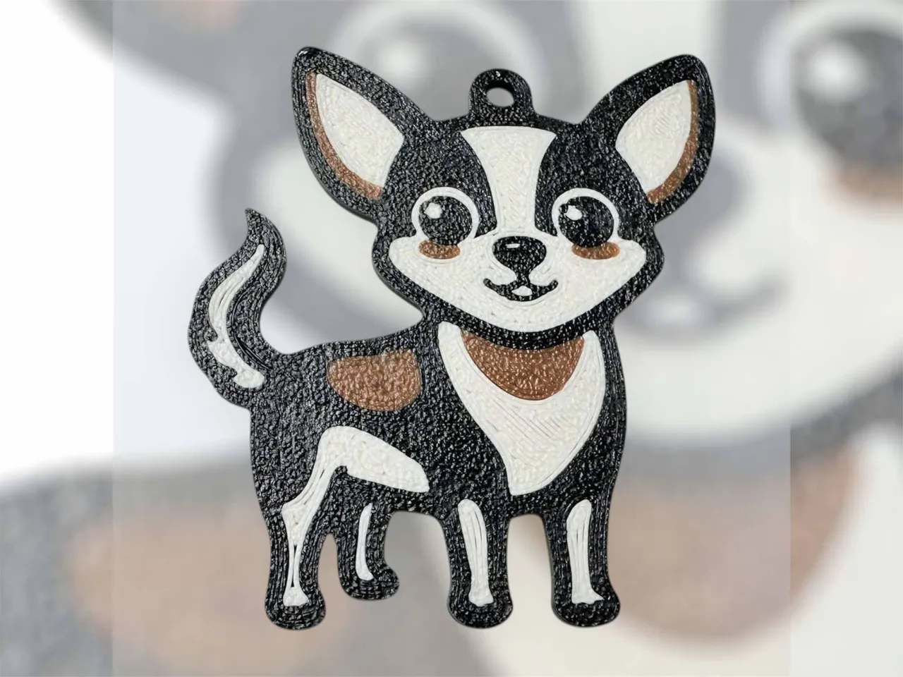 chihuahua dog earrings view 3