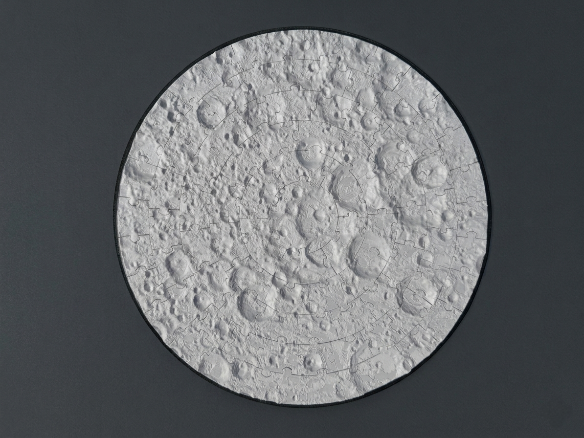 Miniatura 5 do modelo 3D Moon Surface Jigsaw Puzzle | 91 pieces