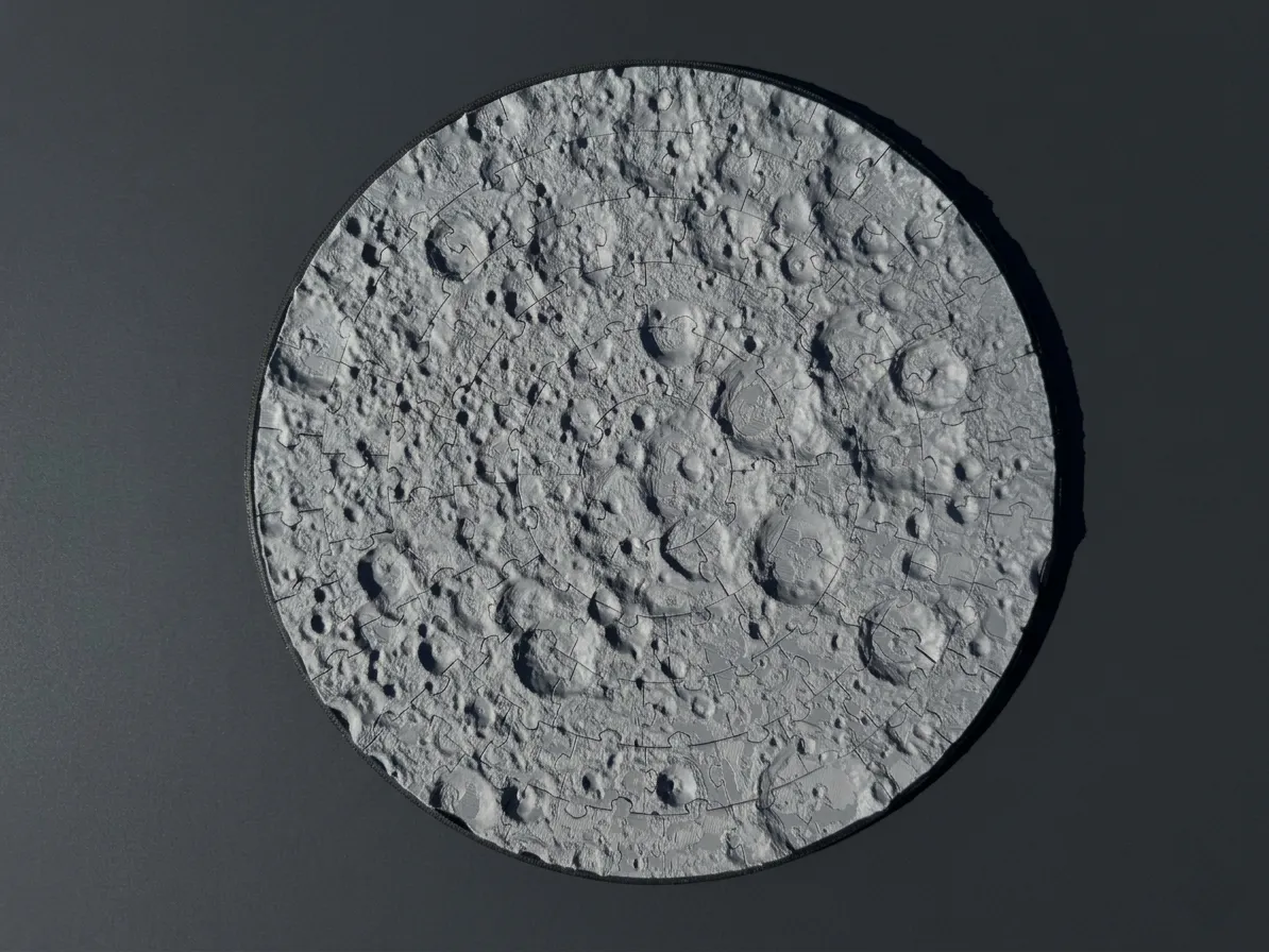 Moon Surface Jigsaw Puzzle | 91 pieces view 3