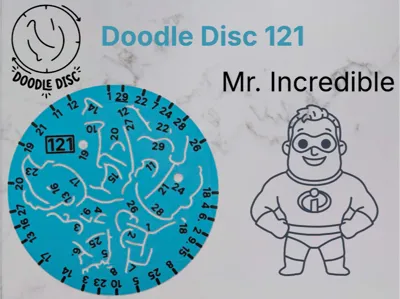 Doodle Disc 121 Mr Incredible