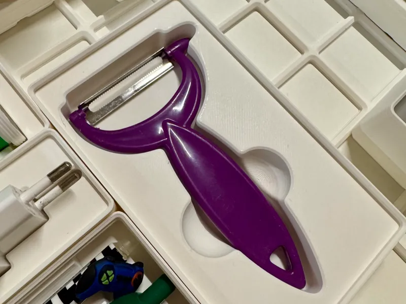 Gridfinity potato peeler