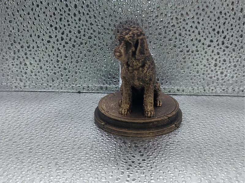 Labradoodle Dog Bust – 7cm Miniature Statue