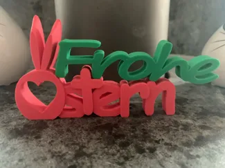 "Frohe Ostern" Dekoration