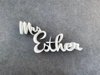 Plaque nominative Esther — photo 3